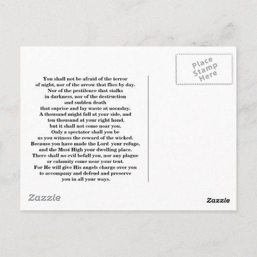 GOTT-SCHUTZ POSTKARTE (Rückseite)