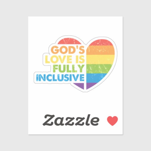 Gott Schwul Christlich Lgbt Aufkleber (Blatt)