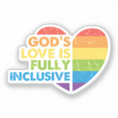 Gott Schwul Christlich Lgbt Aufkleber (Vorderseite)