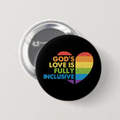 Gott Schwul Christlich Lgbt Button (Vorne & Hinten)