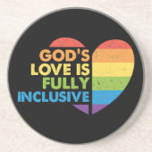 Gott Schwul Christlich Lgbt Getränkeuntersetzer (Vorne)