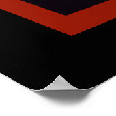 Gott segle Amerika US Flag Bald Eagle Poster (Ecke)