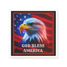 Gott segle Amerika US Flag Bald Eagle