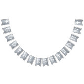 Gott segne 4 Briefe Name Silbertaufenkommunen Wimpelkette (Alle)