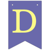 Gott segne 6 Briefe Junge Lila Taufkommune B Wimpelkette (Dritte Fahne)