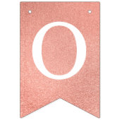 Gott segne 6 Briefe Rose Gold Taufe Kommune Wimpelkette (Zweite Fahne)