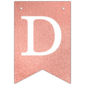 Gott segne 6 Briefe Rose Gold Taufe Kommune Wimpelkette (Dritte Fahne)