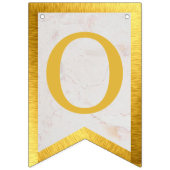 Gott segne 6 Buchstaben Gold Marmor Taufkommune Wimpelkette (Zweite Fahne)