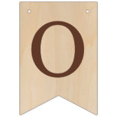 Gott segne 7 Briefe Braunholz-Taufkommunion Wimpelkette (Dritte Fahne)