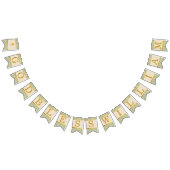 Gott segne 7 Briefe Grün Blätter Taufenkommunen Wimpelkette (Alle)