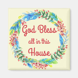 Gott segne alles in diesem Haus Magnet