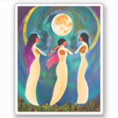 Gott segne alles unter dem Mond Aufkleber (Vorderseite)