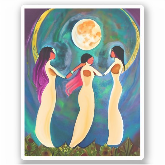 Gott segne alles unter dem Mond Aufkleber (Vorderseite)