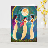 Gott segne alles unter dem Mond Karte (Gelbe Blume)