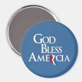 Gott segne Amercia.png Magnet (Vorderseite/Rückseite)