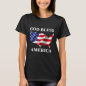 Gott segne America Holiday Patriotic T-Shirt (Vorderseite)