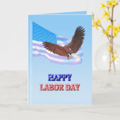Gott segne America Labour Day Card Karte (Gelbe Blume)