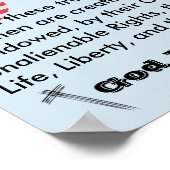 Gott segne America Poster (Ecke)