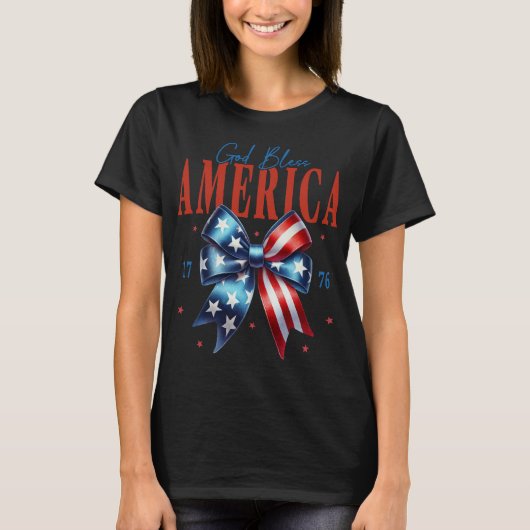 Gott segne Amerika 1776 T-Shirt (Vorderseite)