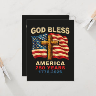 Gott segne Amerika 250 Jahre 1776-2026 Einladung