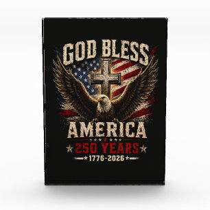 Gott segne Amerika 250 Jahre 1776-2026 Fotoblock