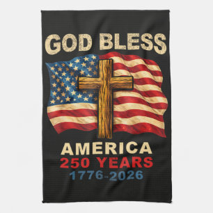 Gott segne Amerika 250 Jahre 1776-2026 Geschirrtuch