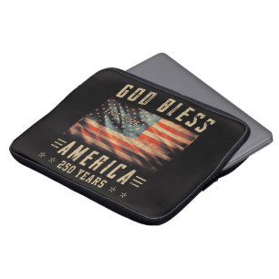 Gott segne Amerika 250 Jahre 1776-2026 Laptopschutzhülle