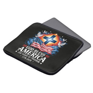 Gott segne Amerika 250 Jahre 1776-2026 Laptopschutzhülle