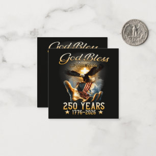 Gott segne Amerika 250 Jahre 1776-2026 Mitteilungskarte