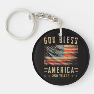 Gott segne Amerika 250 Jahre 1776-2026 Schlüsselanhänger