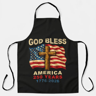 Gott segne Amerika 250 Jahre 1776-2026 Schürze