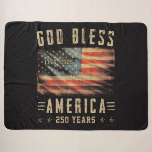 Gott segne Amerika 250 Jahre 1776-2026 Sherpadecke