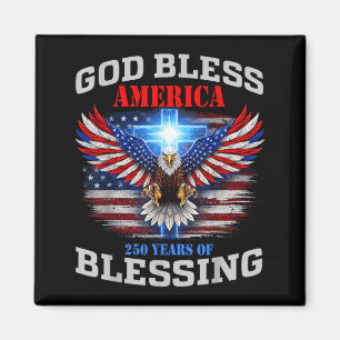 Gott segne Amerika 250 Jahre Segen 1776 2026 Magnet