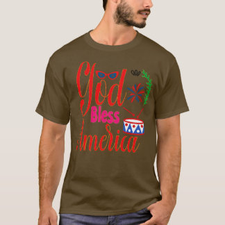 Gott segne Amerika 4. Juli 1 T-Shirt