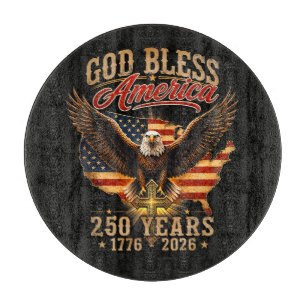 Gott segne Amerika Adler 250 Jahre 1776 2026 Schneidebrett