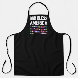 Gott segne Amerika - Alle Länder Lateinamerikanisc Schürze