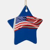 Gott segne Amerika, amerikanische Flagge, Patriot- Keramikornament (Rechts)