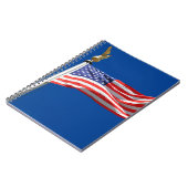 Gott segne Amerika, amerikanische Flagge, Patriot- Notizblock (Linke Seite)