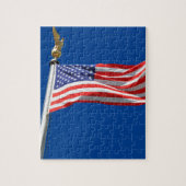 Gott segne Amerika, amerikanische Flagge, Patriot- Puzzle (Vertikal)