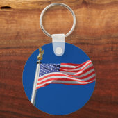 Gott segne Amerika, amerikanische Flagge, Patriot- Schlüsselanhänger (Vorderseite)