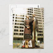 Gott segne Amerika/Amerikanische Gotik Postkarte (Vorne/Hinten)