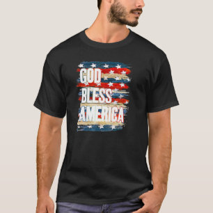 Gott segne Amerika Amerikanische Unabhängigkeitsta T-Shirt