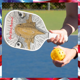 "Gott segne Amerika" amerikanischer Adler Pickleball Schläger