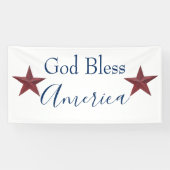 Gott segne Amerika anpassbar Banner (Horizontal)