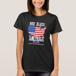 Gott segne Amerika außer meinem Nachbarn Hund Witz T-Shirt