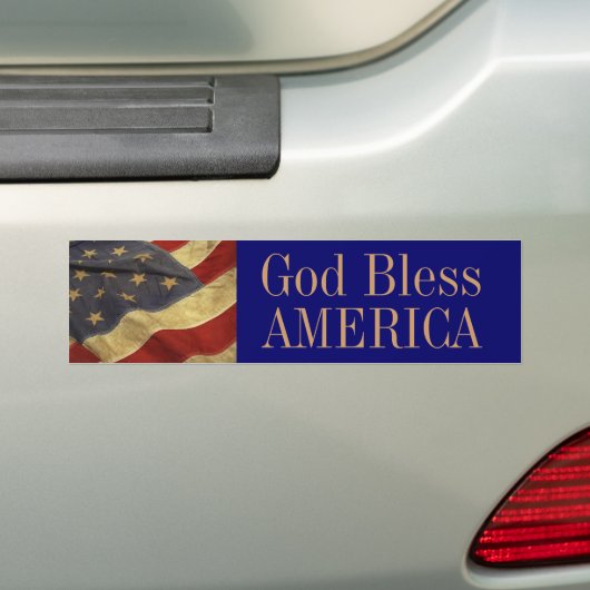 Gott segne Amerika Autoaufkleber (Auf Auto)