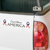 Gott segne Amerika Autoaufkleber (Auf Lkw)
