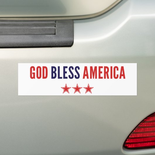 Gott segne Amerika Autoaufkleber (Auf Auto)