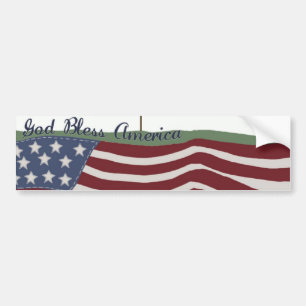 Gott segne Amerika Autoaufkleber