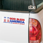 Gott segne Amerika Autoaufkleber (Auf Lkw)